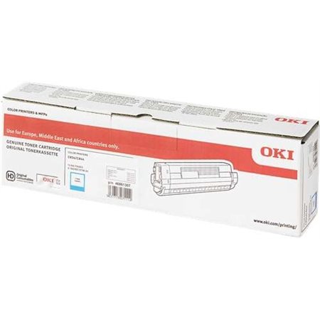 Toner original OKI C834/C844 ciano - 46861307