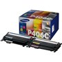 Toners originais Samsung CLP360/CLX3305, Pack de 4 unidades - CLT-P406C/SU375A