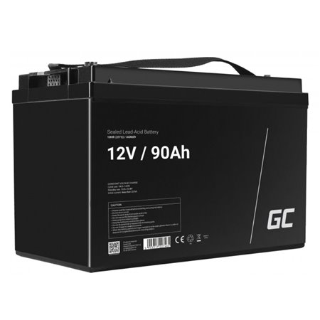 Bateria Chumbo Gel AGM 12V 90A GREEN CELL