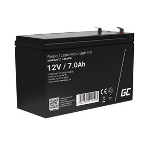 Bateria Chumbo Gel AGM 12V 7A GREEN CELL
