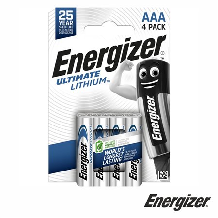 Pilha Alcalina AAA 1.5V 4x Ultimate Lithium ENERGIZER