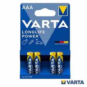 Pilha Alcalina AAA 1.5V 4x Longlife Power VARTA
