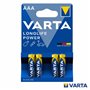 Pilha Alcalina AAA 1.5V 4x Longlife Power VARTA