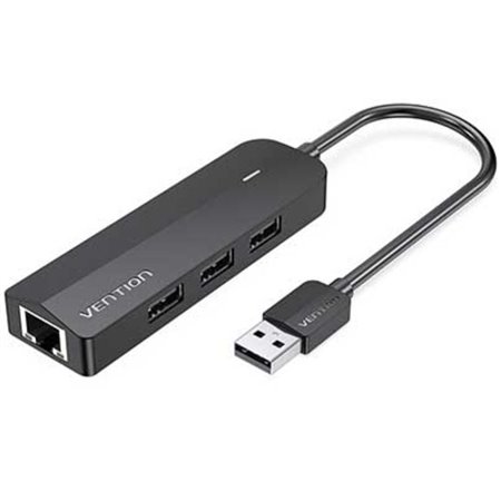 Docking USB 2.0 Vention CHPBB/ 3xUSB/ 1xMicroUSB PD/ 1xRJ45/ Preto