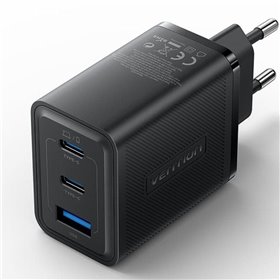 Carregador de Parede GaN Vention FERB0-EU/ 2xUSB-C/ 1xUSB/ 65W