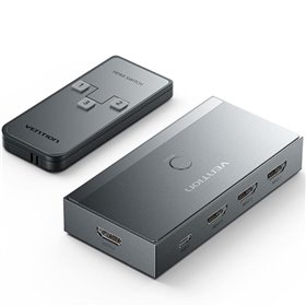Switch Comutador 8K HDMI 2.1 Vention AKRH0 HDMI Fêmea/ 3x HDMI Fêmea/ 1x USB-C DP