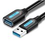 Extensão USB 3.0 Vention CBHBJ/ USB Macho - USB Fêmea/ 5m/ Preto