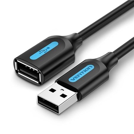 Extensão USB 2.0 Vention CBIBD/ USB Macho - USB Fêmea/ 50cm/ Preto