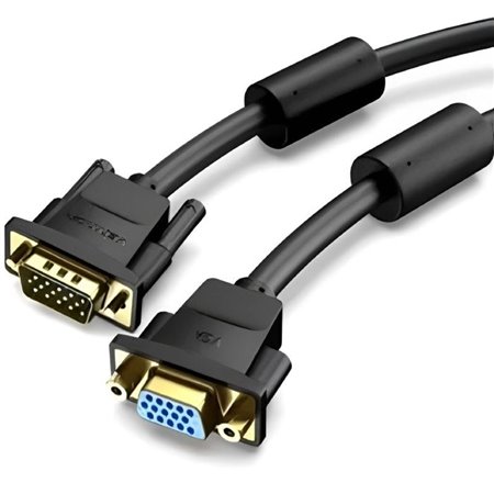 Extensão SVGA Vention DAGBH/ VGA Macho - VGA Fêmea/ 2m/ Preto