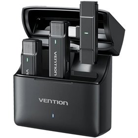 Micrófono Digital com Clip Vention NCAB0/ USB-C/ Inclui Receptor/ 2 unidades