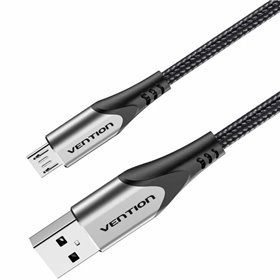 Cabo USB 2.0 Vention COAHH/ MicroUSB Macho - USB Macho/ Até 60W/ 480Mbps/ 2m/ Cinza