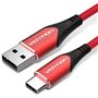 Cabo USB 2.0 USB-C Vention CODRG/ USB-C Macho - USB Macho/ 480Mbps/ 1.5m/ Vermelho
