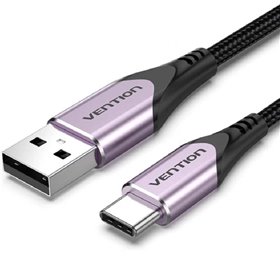 Cabo USB 2.0 USB-C Vention CODVH/ USB-C Macho - USB Macho/ 480Mbps/ 2m/ Purpura