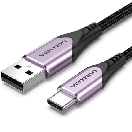 Cabo USB 2.0 USB-C Vention CODVH/ USB-C Macho - USB Macho/ 480Mbps/ 2m/ Purpura