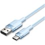 Cabo USB 2.0 USB-C Vention CTNLF/ USB-C Macho - USB Macho/ Até 60W/ 480Mbps/ 1m/ Azul