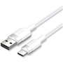 Cabo USB 2.0 USB-C Vention CTNWH/ USB-C Macho - USB Macho/ Até 60W/ 480Mbps/ 2m/ Branco