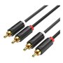 Cabo Stereo Vention BCMBH/ 2x RCA Macho - 2x RCA Macho/ 2m/ Preto