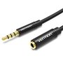 Cabo Stereo Vention BHBBG/ Jack 3.5 Macho - Jack 3.5 Fêmea/ 1.5m/ Preto