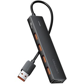 Hub USB 3.2 Vention CHOBB/ 4xUSB/ 1xUSB-C PD/ 15cm/ Preto
