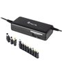 Carregador de laptop Aisens ASLC-65WAUTO-BK/ 65 W/ Automático/ 9 conectores/ Voltagem 18,5-20 V/ 1 USB QC3.0