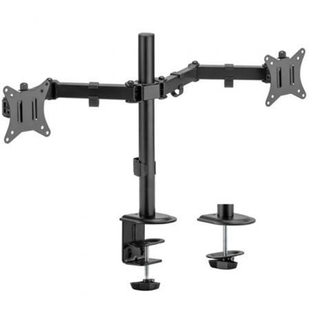 Suporte de mesa Aisens DT32TSR-149 para 2 monitores ou TV/Giratório/Inclinável/Até 9 kg