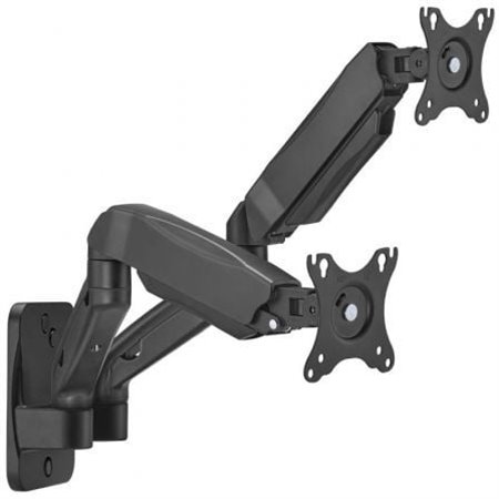 Suporte de parede Aisens WT32TSR-225 para 2 monitores ou TVs/ Giratório/ Inclinável/ Até 9 kg