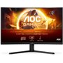 Monitor gamer curvo AOC CQ32G4VE de 31,5"/ QHD/ 0,5 ms/ 180 Hz/ VA/ Preto