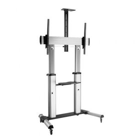 Suporte de chão inclinável Fonestar STS-40106P com rodas para TVs de 60 a 100 polegadas/até 100 kg