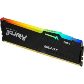 Kingston FURY Beast RGB 16 GB/ DDR5/ 6400 MHz/ 1,4 V/ CL32/ Memória RAM DIMM