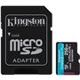 Cartão de memória Kingston CANVAS Go! Plus microSD XC de 256 GB com adaptador/Classe 10/200 MB