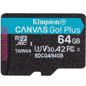 Cartão de memória Kingston CANVAS Select Plus 64 GB microSD XC/ Classe 10/ 200 MB