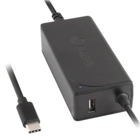 Carregador de laptop NGS W-65W TIPO C/ 65 W/ Automático/ Voltagem 12-20 V/ 1 USB