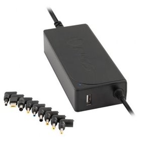 Carregador para laptop NGS W-70W/ 70 W/ Automático/ 9 conectores/ Voltagem 18,5-20 V/ 1 USB