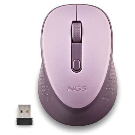 Mouse sem fio NGS Dew Lilac/ Até 1600 DPI/ Lilás