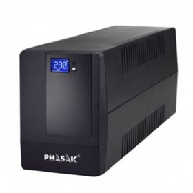 UPS de linha interativa Phasak 1000 VA LCD/ 1000 VA/ 4 saídas/ Formato torre