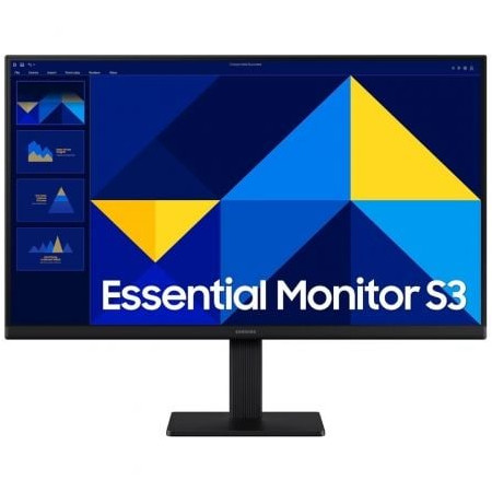 Monitor Profissional Samsung Essential Monitor S3 S24D300GAU/ 24"/ Full HD/ Preto