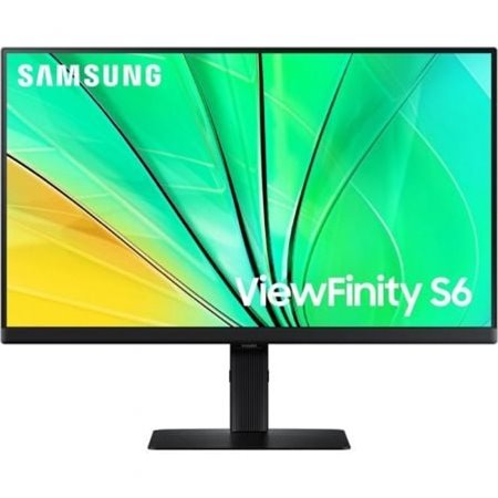 Monitor profissional Samsung ViewFinity S6 S24D600EAU 24" QHD, altura ajustável, preto