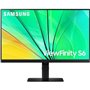 Monitor profissional Samsung ViewFinity S6 S24D600EAU 24" QHD, altura ajustável, preto