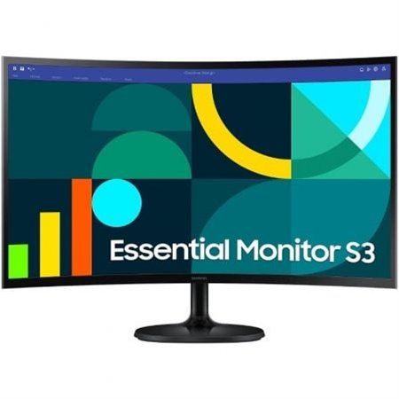 Monitor Curvo Samsung Essential Monitor S3 S36GD S27D364GAU/ 27"/ Full HD/ Preto