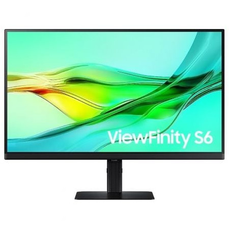 Monitor profissional Samsung ViewFinity S6 S27D600UAU 27" QHD, altura ajustável, preto