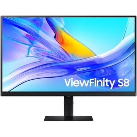 Monitor profissional Samsung ViewFinity S8 S27D800UAU 4K de 27", altura ajustável, preto