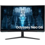 Monitor gamer curvo Samsung Odyssey Neo G8 S32BG850NP de 32" / 4K / 1 ms / 240 Hz / VA / Altura ajustável / Preto e branco