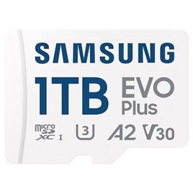 Cartão de memória microSD XC Samsung EVO Plus 2024 1 TB com adaptador/ Classe 10/ 160 MB