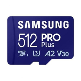 Cartão de memória Samsung PRO Plus 2023 512 GB microSD XC/ Classe 10/ 180 MBs