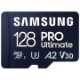 Cartão de memória microSD XC Samsung Pro Ultimate 128 GB com adaptador/ Classe 10/ 200 MBs