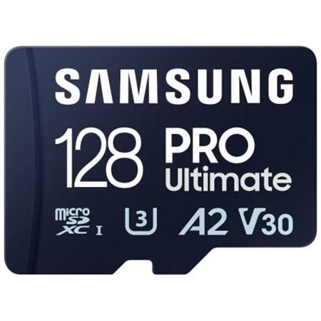 Cartão de memória microSD XC Samsung Pro Ultimate 128 GB com adaptador/ Classe 10/ 200 MBs