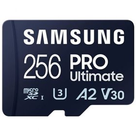 Cartão de memória microSD XC Samsung Pro Ultimate 256 GB com adaptador/ Classe 10/ 200 MBs