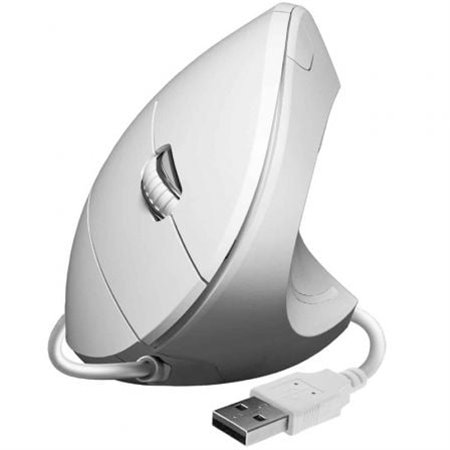 Mouse ergonômico com fio Subblim Glide Vertical Ergo/ Até 1600 DPI/ Branco