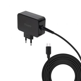 Carregador GaN para laptop TooQ TQLC-USBCGAN65PD USB Tipo C/ 65 W/ Automático/ Voltagem 5-20 V