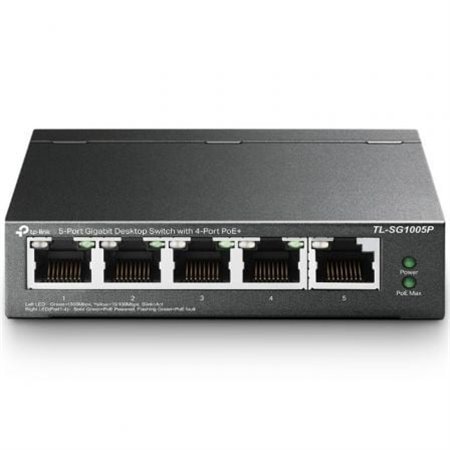 Switch TP-Link TL-SG1005P 5 Portas/RJ-45 10/100/1000 PoE